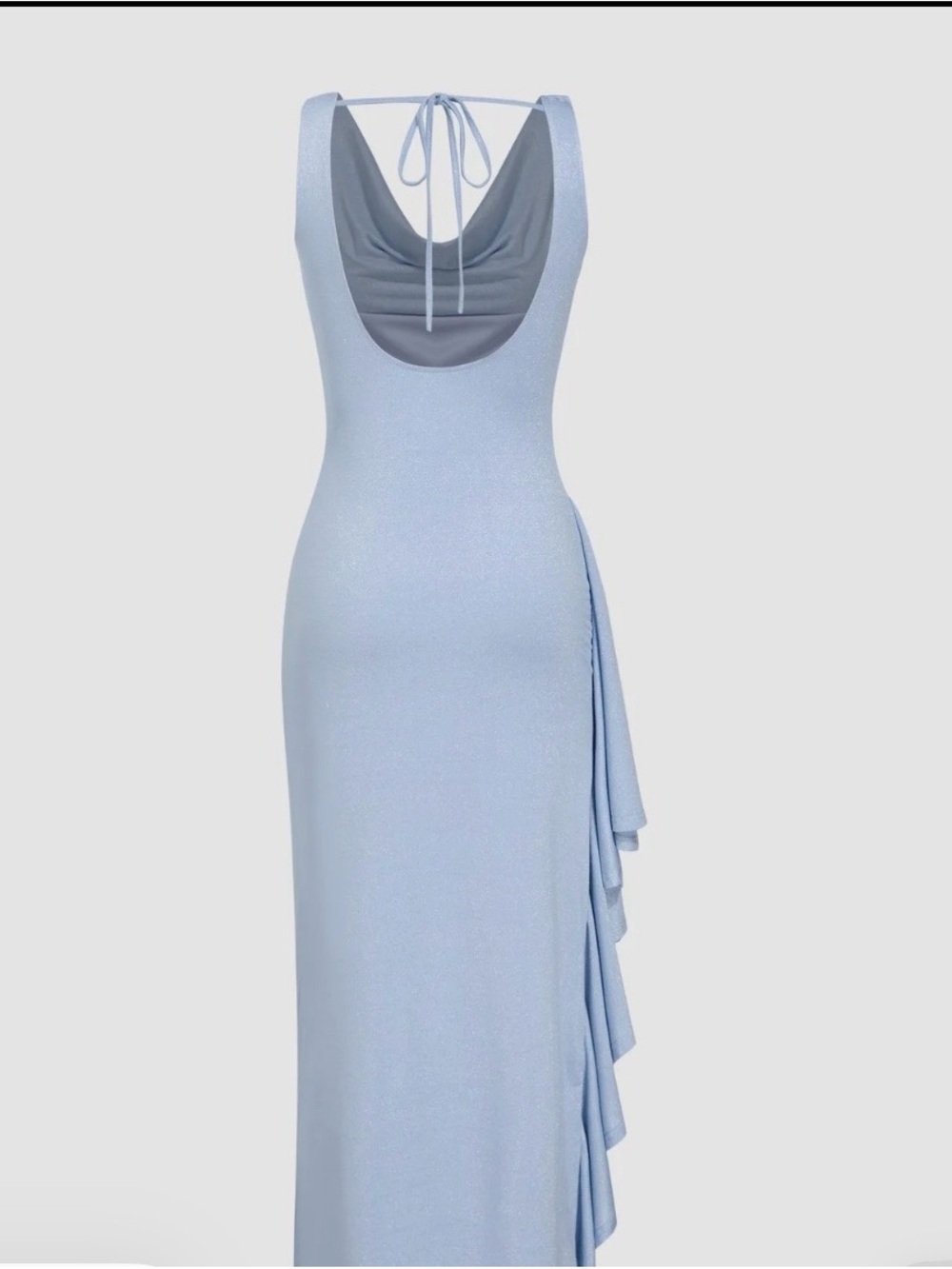 CIDER NWT TIE BACK RUFFLE DRESS MEDIUM - Picture 6 of 7